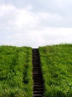 階段（吉野川堤防付近）JPG写真